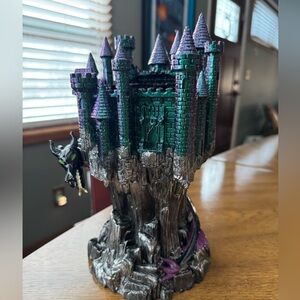 Bath & Body Works Castle candle holder Green & Purple Disney villains halloween